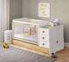 Baby Natura  ліжко-трансформер з маятником та столом (70х115х160 cm)