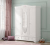 Rustic White 3-дверна шафа